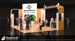 20x30 Île booth design by DisplayCraft